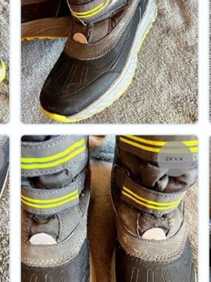 Galotses boots used with fur size 34 gray