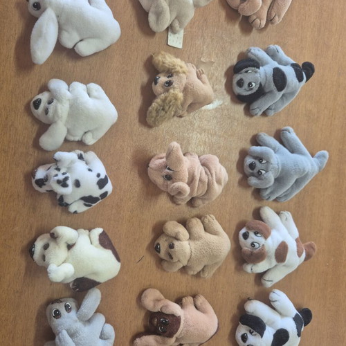 Pound Puppies used, pack of 15 small and large dogs