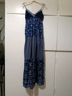 Φόρεμα μακρύ μπλε τιραντέ H&M σαν καινούργιο, μέγεθος 34