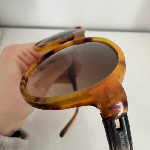 Giorgio Armani sunglasses used, brown tortoiseshell frame with degrade lenses