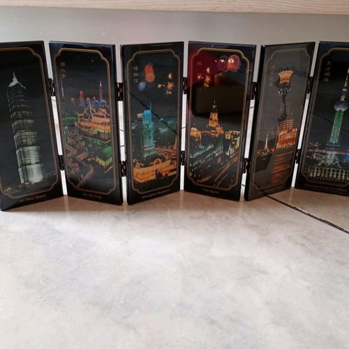 Decorative souvenir Night View of Shanghai like new