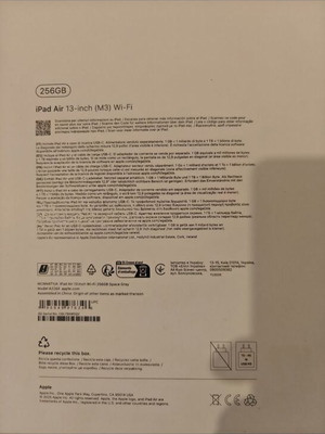 Apple iPad Air 13-inch (M3) 256 GB new, sealed in box