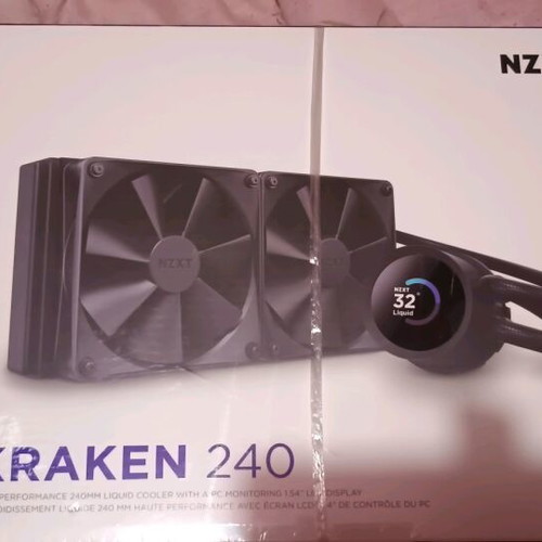 NZXT Kraken 240 AIO liquid cooler new with 240mm LCD display