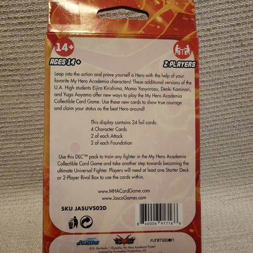 MyHeroAcademia Deck Crimson Rampage series sealed, like new