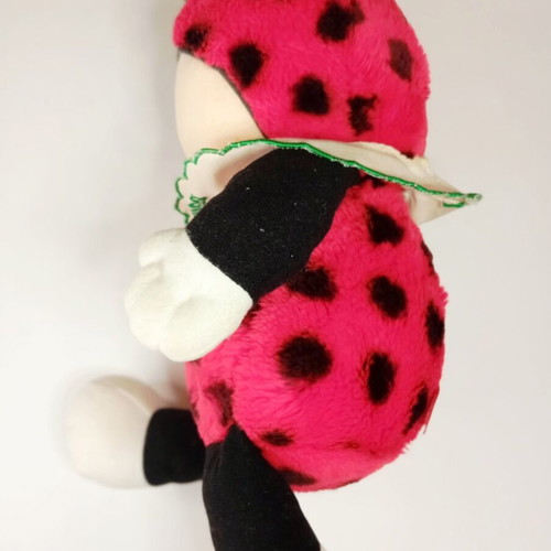 Noel vintage ladybug plush doll 34cm, 80s/90s