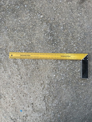 Carpenter's Square 50 cm made of tempered steel new
