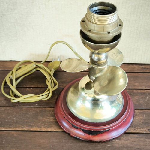 Bronze table nautical lamp ''Propeller'' used