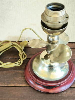 Bronze table nautical lamp ''Propeller'' used