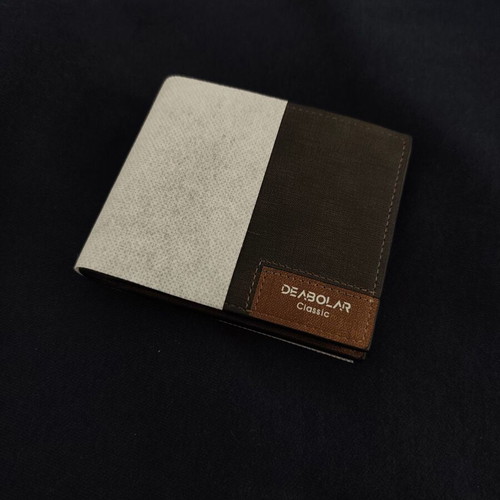 Men's wallet new with velvet texture, black and brown