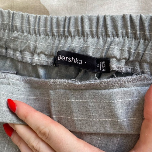 Bershka grey trousers size S like new