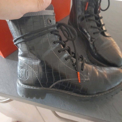 S.Oliver boots used, size 37, black