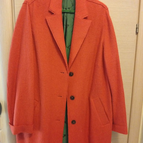 Lightweight oversized coat burnt orange like new