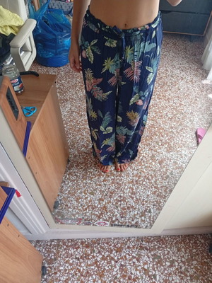 Comfortable colorful palazzo pants, size XS