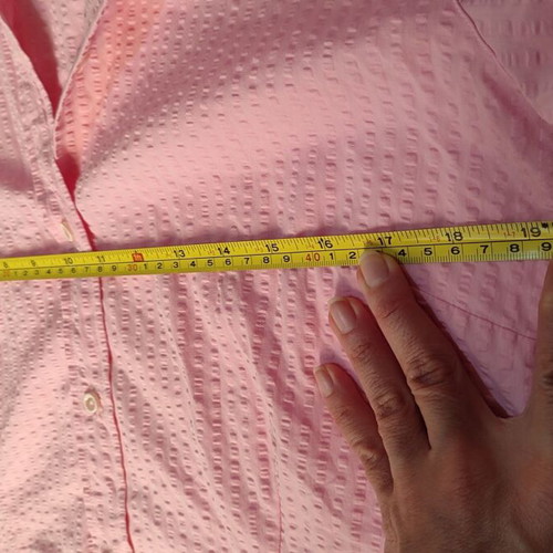 Eterna Pink Piqué Shirt like new, size M, 100% cotton