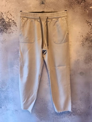 Women's Zara denim pants used, gray-beige, size L