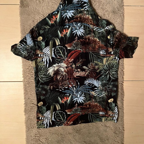 Men's shirt H&M Dark Tropical botanical size M new