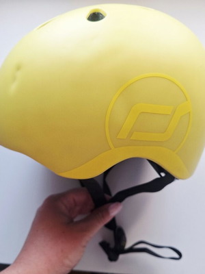Scoot & Ride children's helmet S-M used, lemon color, adjustable size