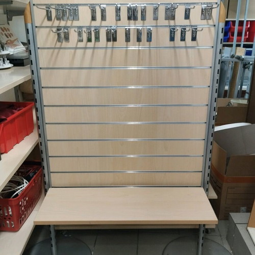 Gondola with base, shelf and hooks, like new