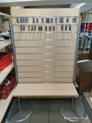 Gondola with base, shelf and hooks, like new