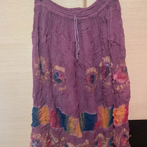 Hippie skirt used, size 44, purple