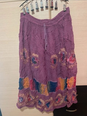 Hippie skirt used, size 44, purple