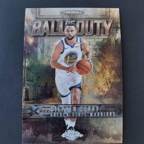 Topps Chrome 2025 26 Stephen Curry Ball Of Duty card like new