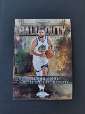 Topps Chrome 2025 26 Stephen Curry Ball Of Duty κάρτα σαν καινούργιο