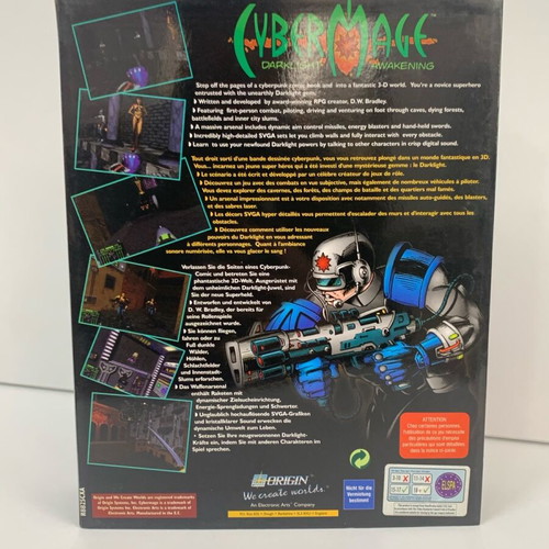 Cyber Mage PC CD ROM game like new, collectible, original