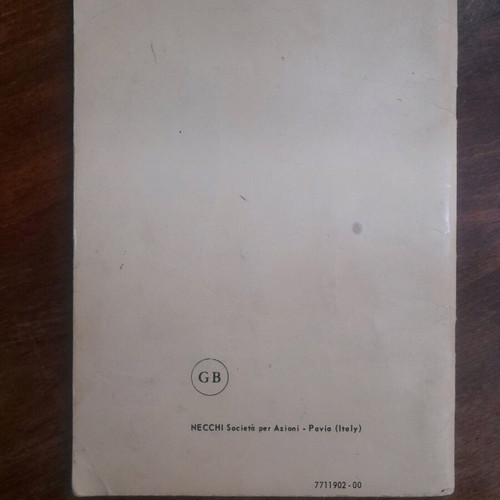 Necchi 535-533 sewing machine manual used