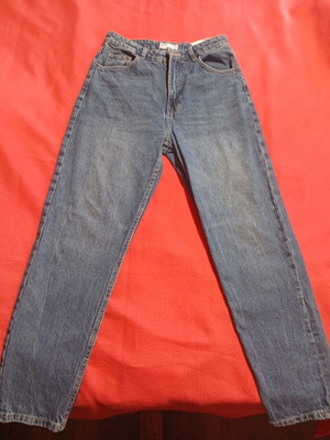 Τζην Bershka mom, μέγεθος medium, μπλε