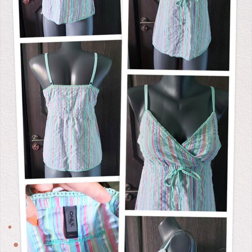 Only cotton tunic top like new, striped, sizes XS to M
