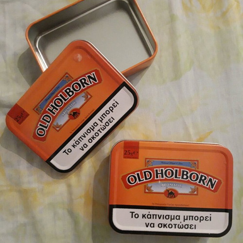 Old Holborn collectible metal tins like new, set of 2