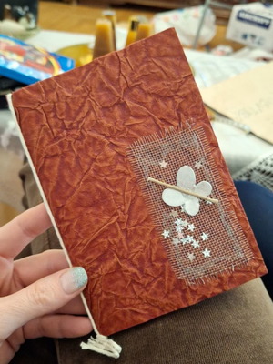 Handmade notebook new with alpaca detail