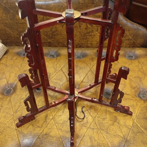 Vintage Chinese folding frame from authentic dark hardwood