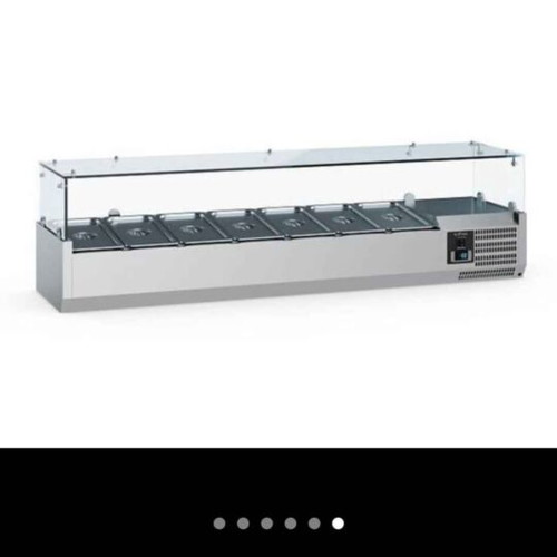 Inox Tabletop Display Fridge 2 Meters Like New