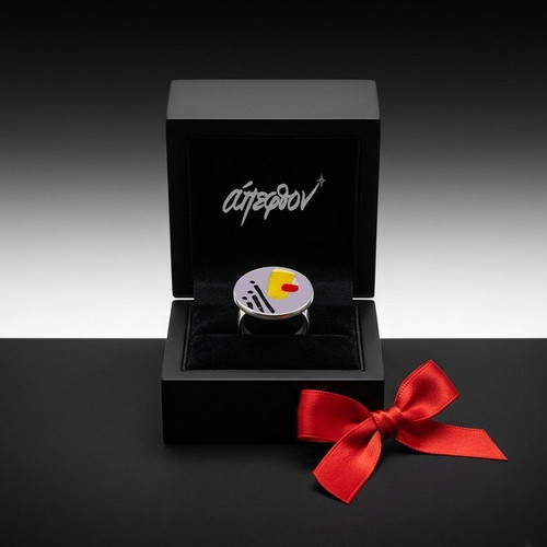 Chroma Vision adjustable ring hand-painted stainless steel