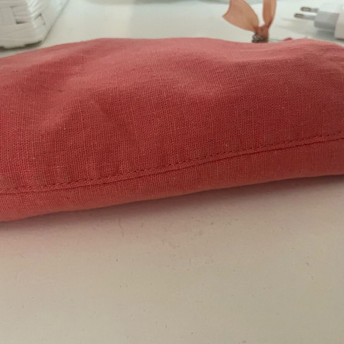 Chloe pink fabric toiletry bag