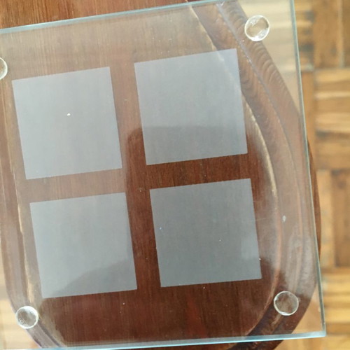 Glass coasters new, 2 boxes, 4 pieces