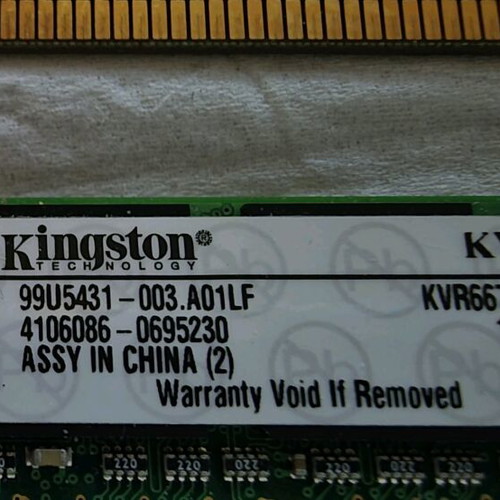 Kingston RAM DDR2 memories 2GB+1GB at 667Mhz like new