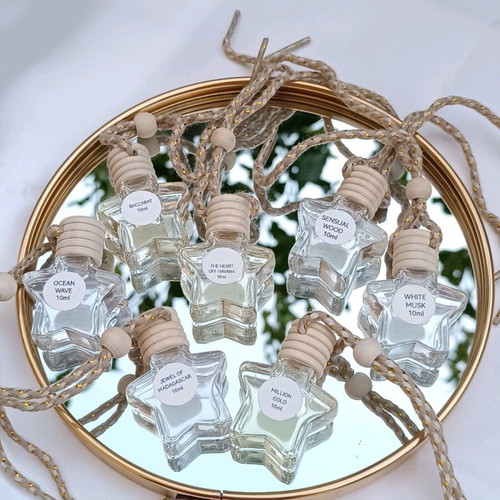 Car air freshener 10ml with wooden cap and gift wax melt
