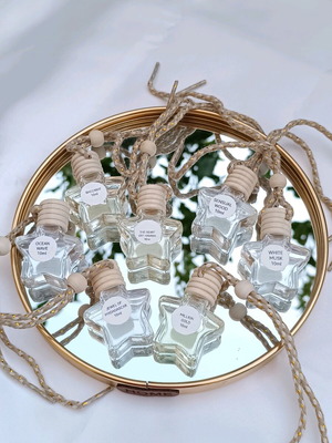 Car air freshener 10ml with wooden cap and gift wax melt