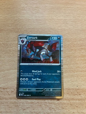 Pokemon TCG Zoroark 062/086 Holo Rare card like new