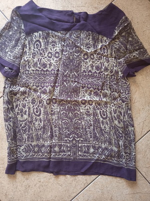 Women's summer semi-transparent multicolor blouse, size S