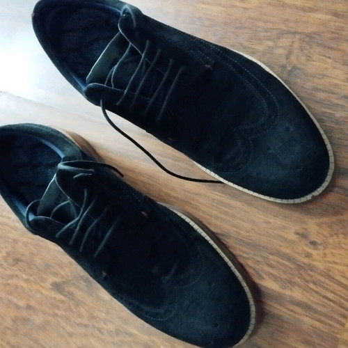 Ted Baker men's leather suede dress shoes blue, like new