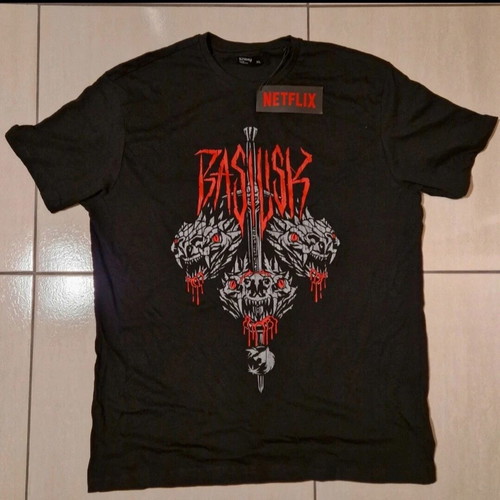 T-shirt with The Witcher Basilisk print new, size XL, black