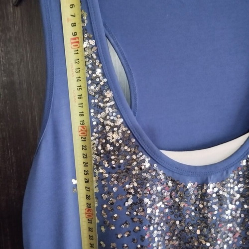 Photograph Plus Size Blouse Set with Sequins like new, viscose