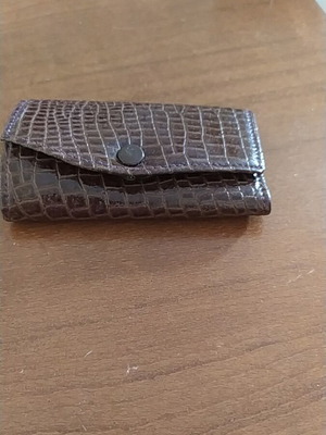 Κλειδοθήκη vintage στυλ Croco σαν καινούργιο, μαύρη
