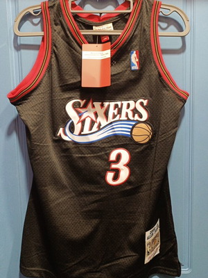 NBA Sixers Iverson 3 Jersey new, authentic