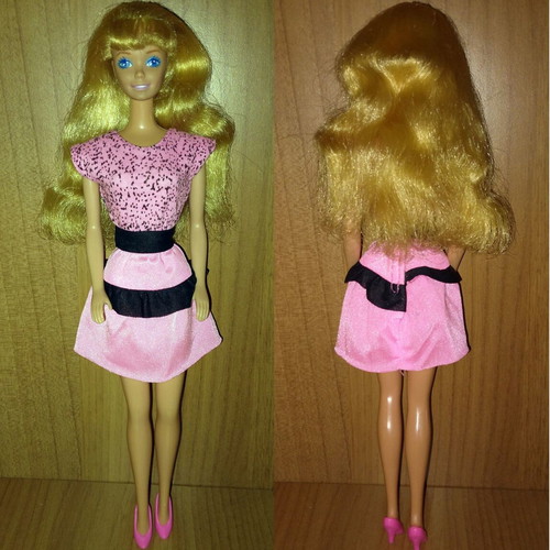 Barbie 1989 My First Princess and 1991 Fashion Finds #2983 used with pink shoes