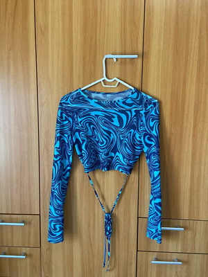 Shein transparent women's blouse like new, blue, size S